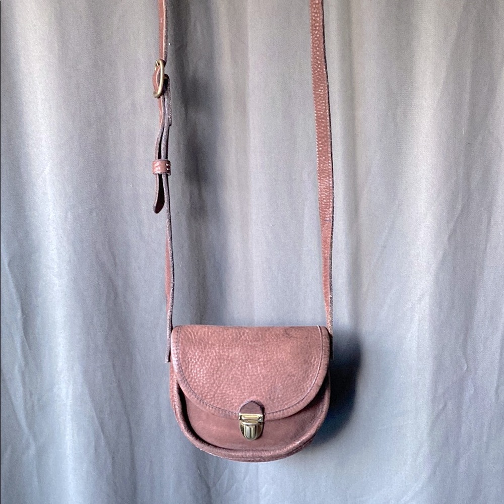 Roots Genuine Leather Crossbody Bag
